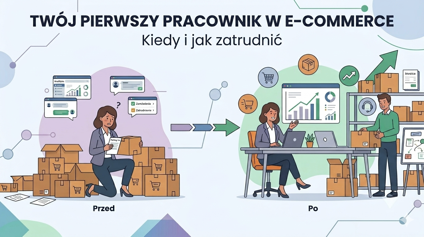 Pierwszy pracownik w e-commerce - skalowanie jednoosobowej firmy